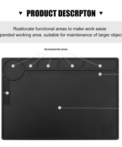 Alternative view of Tapis d'isolation thermique ESD - Pour La Réparation & Résistant à la chaleur - Plate-forme pour station de soudage BGA