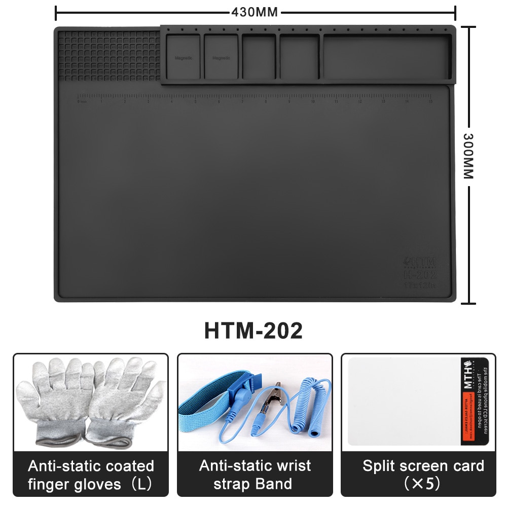 Tapis d'isolation thermique ESD - Pour La Réparation & Résistant à la chaleur - Plate-forme pour station de soudage BGA – Image 8