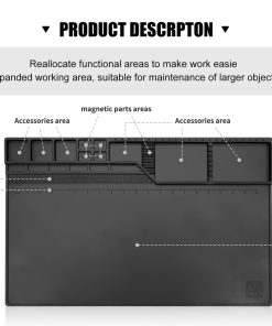 Tapis d'isolation thermique ESD - Pour La Réparation & Résistant à la chaleur - Plate-forme pour station de soudage BGA