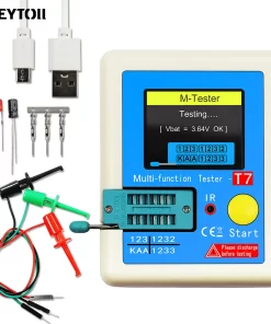 LCR-T7 Transistor Testeur TFT Diode Triode LCR ESR Mètre NPN PNP MOSFET IR Multifonction Testeur Multimètre