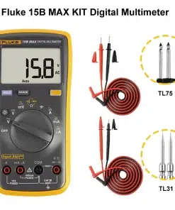 Multimètre numérique Fluke 15B, 17B Max, gamme automatique, fonction de mesure de la température, plage manuelle, le plus récent