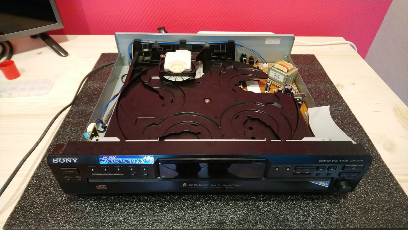 Platine-laser-5-CD-SONY-CDP-CE345