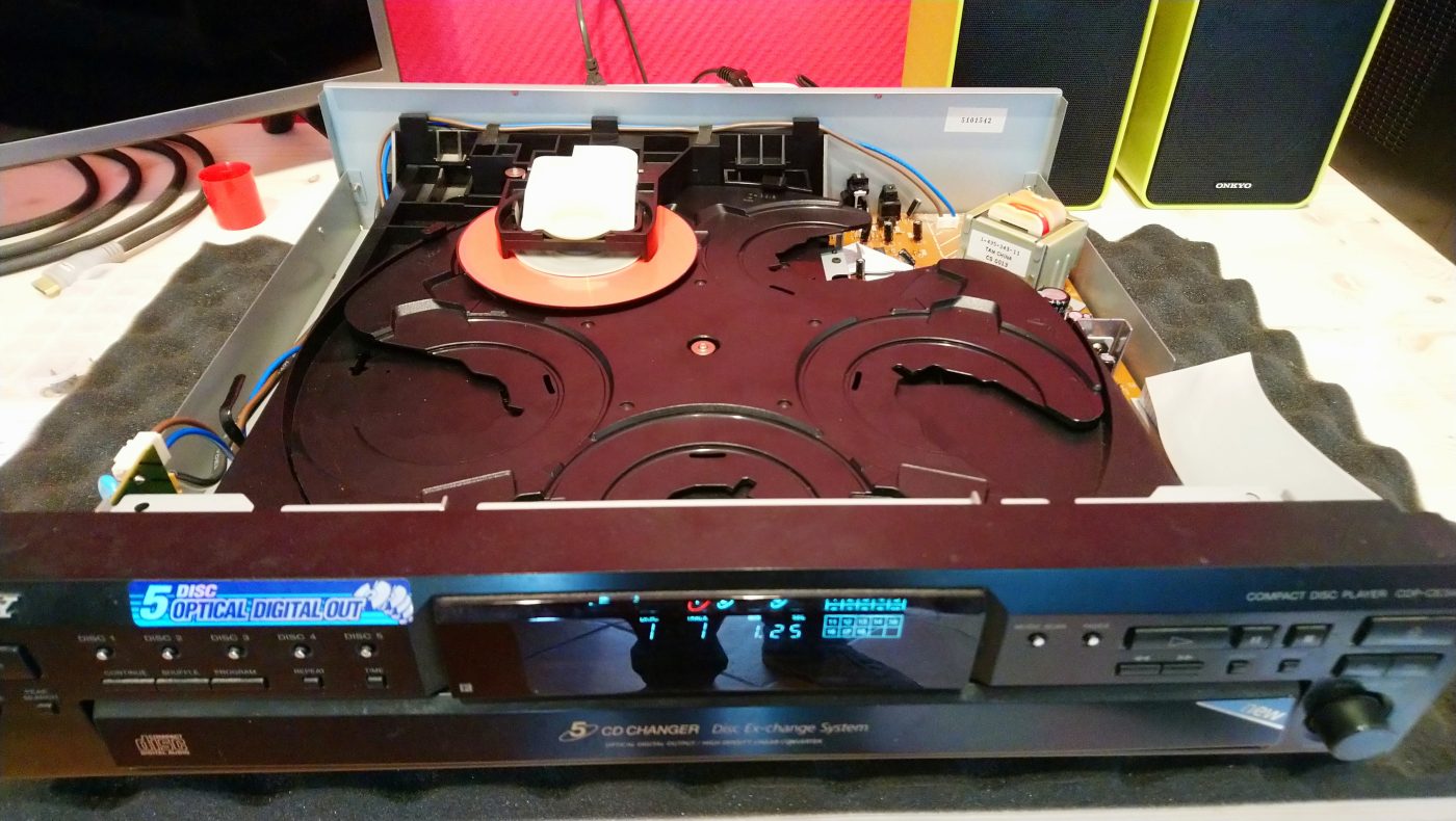 Platine-laser-5-CD-SONY-CDP-CE345