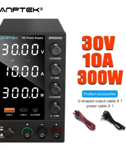 Wanptek-Alimentation électrique 30V, 10A/5A DC, affichage numérique réglable, tension de laboratoire, réparation