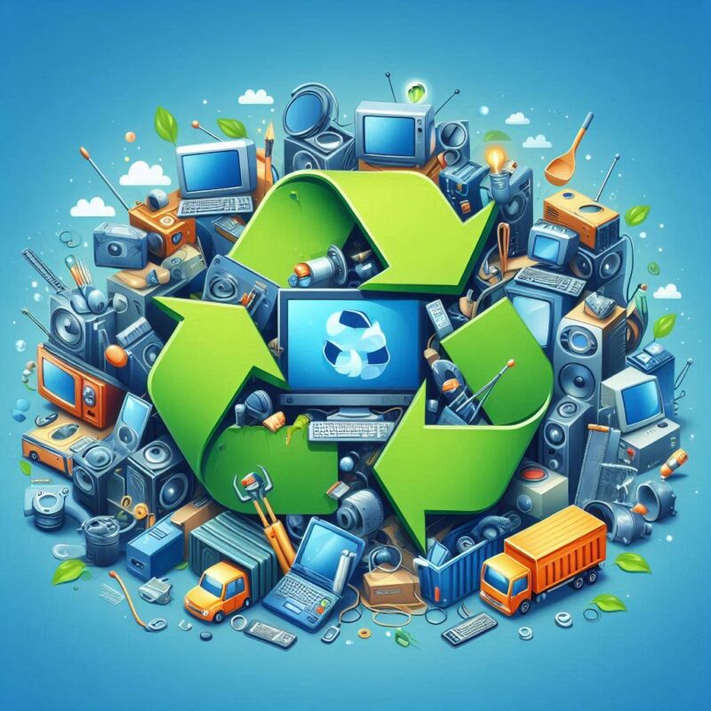 Recyclage des appareils ordinateurs, téléviseurs et smartphones
